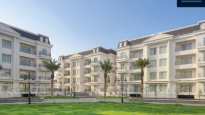 Exterior of the some of the apartments and villas in Les Maison Blanches, Lusail